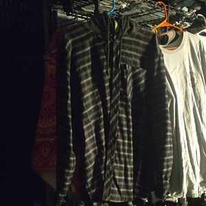 Hawke & Co Black and Gray Checkered Jacket